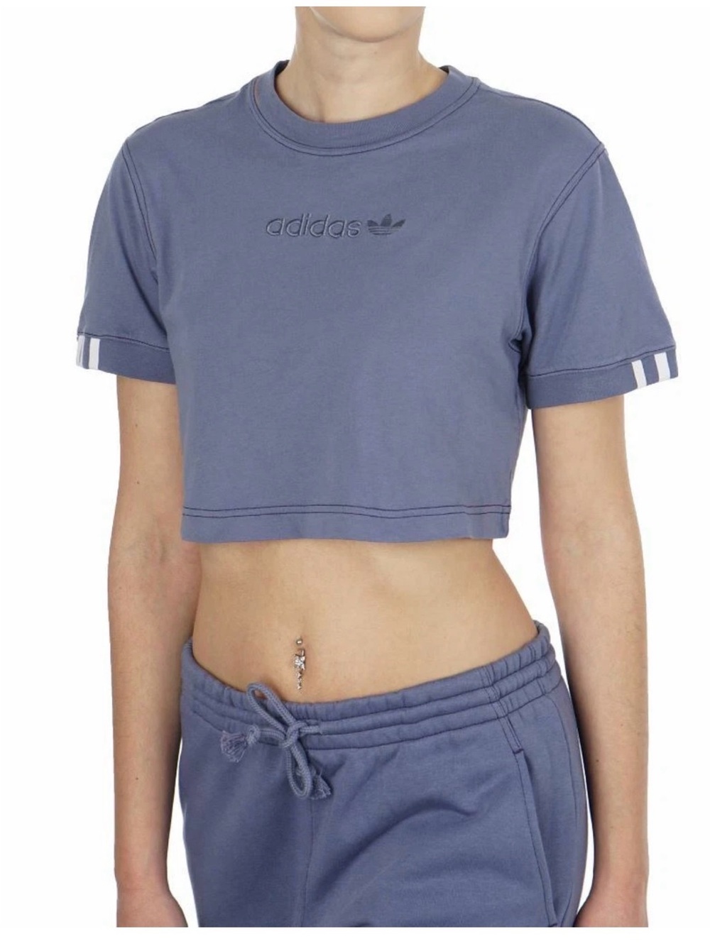 ADIDAS ORIGINALS COEEZE CROPPED
TREFOIL TEE ~ SIZE Small